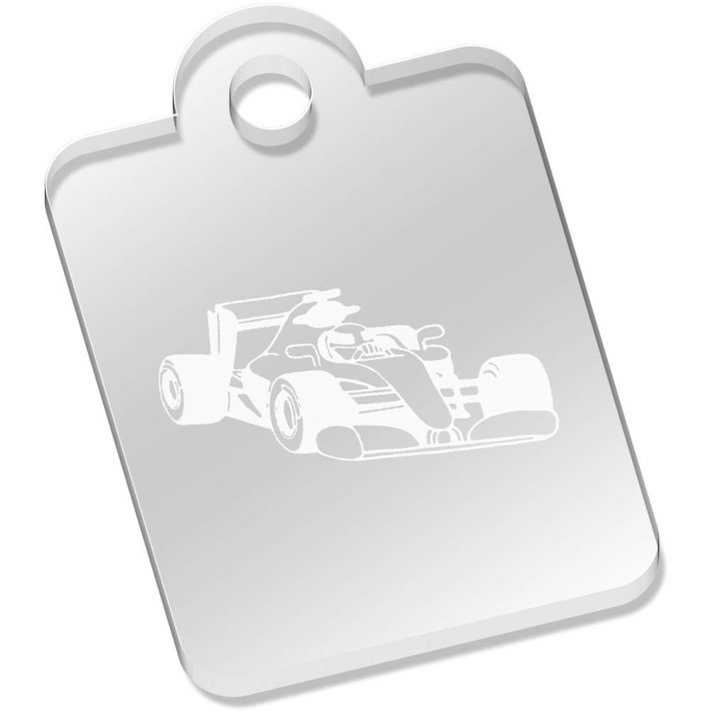 'F1 Race Car' Clear Acrylic Keyrings (AK019230)