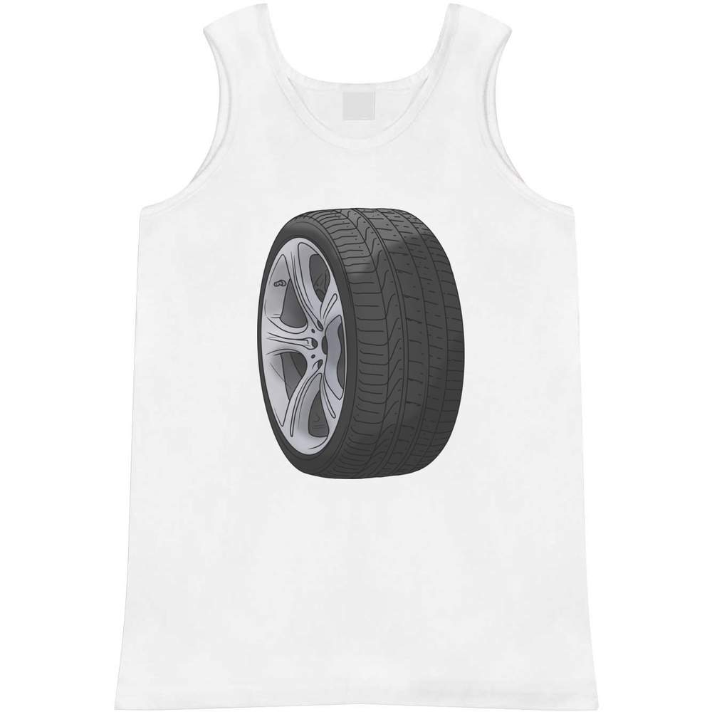 'Car Tyre' Adult Vest / Tank Top (AV037897)