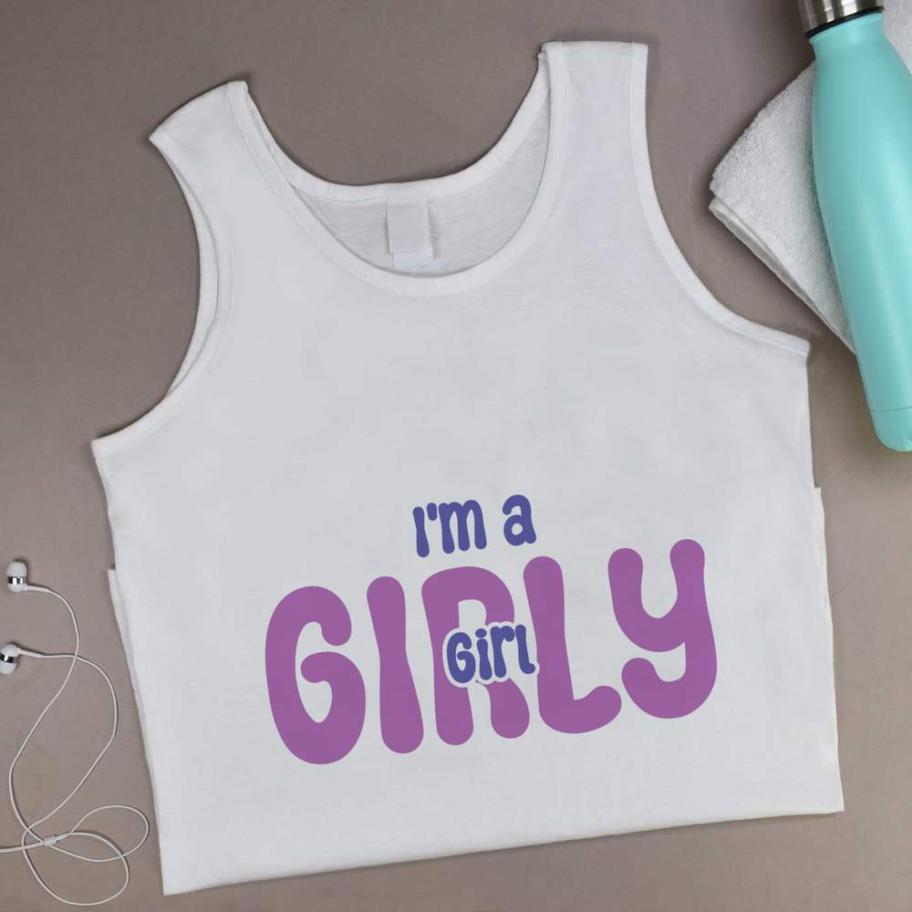 'Girly Girl' Adult Vest / Tank Top (AV038769)