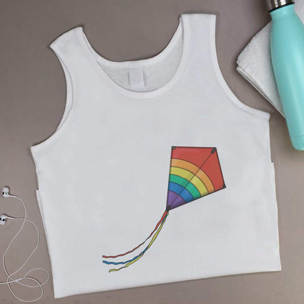 'Flying Rainbow Kite' Adult Vest / Tank Top (AV039347)