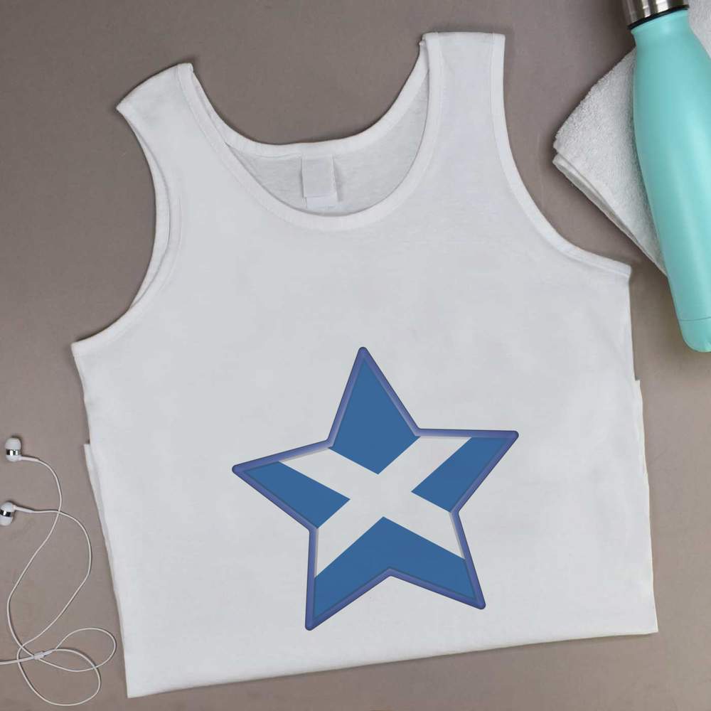 'Scotland Star' Adult Vest / Tank Top (AV042042)