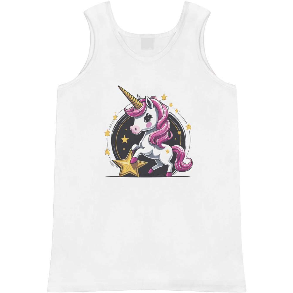 'Unicorn Riding  And A Star ' Adult Vest / Tank Top (AV045332)