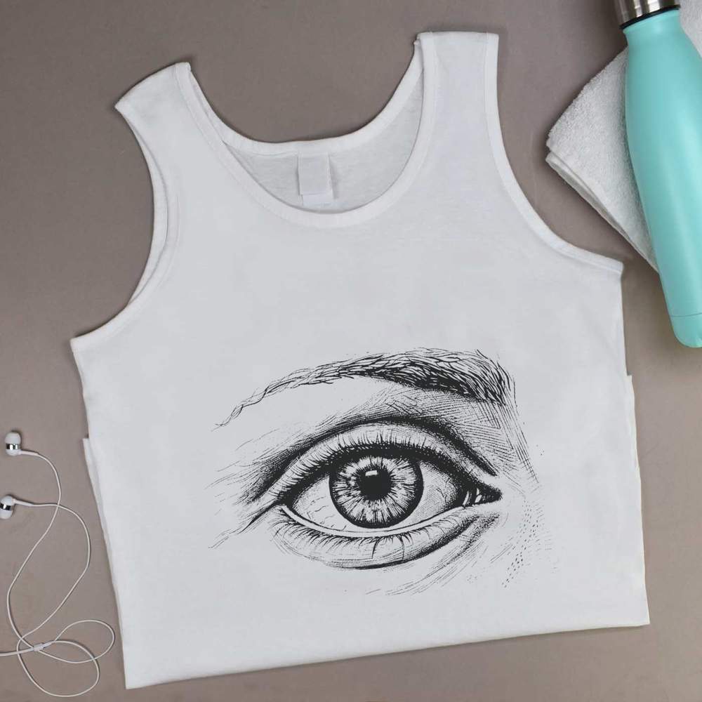 'Eye Sketch' Adult Vest / Tank Top (AV045523)