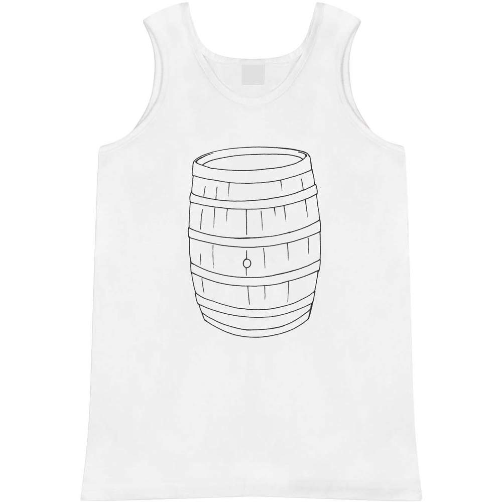 'Wooden Beer Keg' Adult Vest / Tank Top (AV047285)