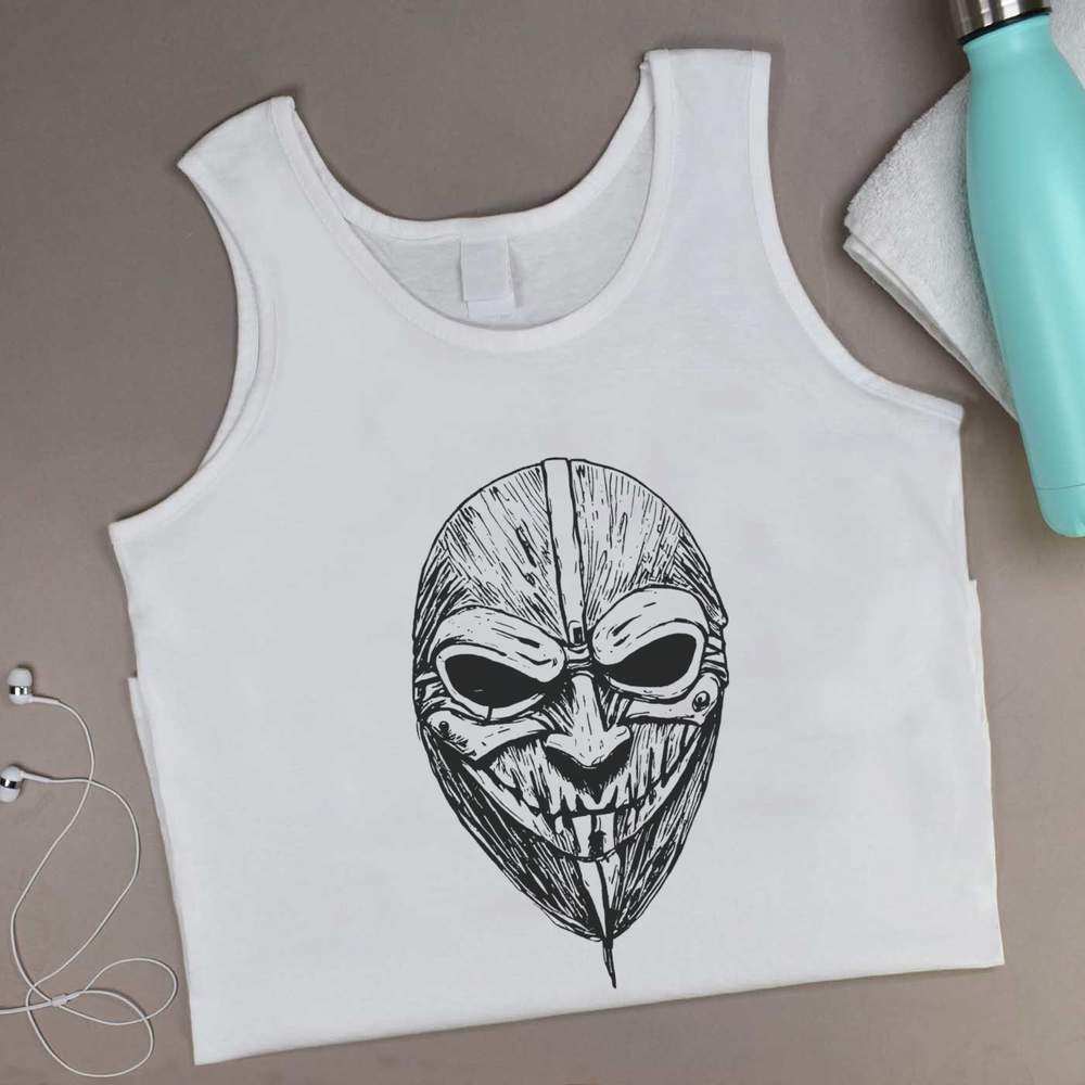 'Scary Mask' Adult Vest / Tank Top (AV048531)