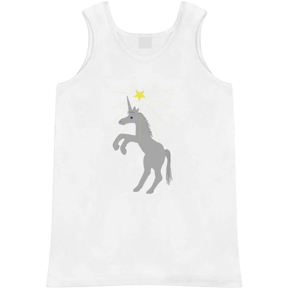 'Unicorn And A  Shooting Star' Adult Vest / Tank Top (AV048869)