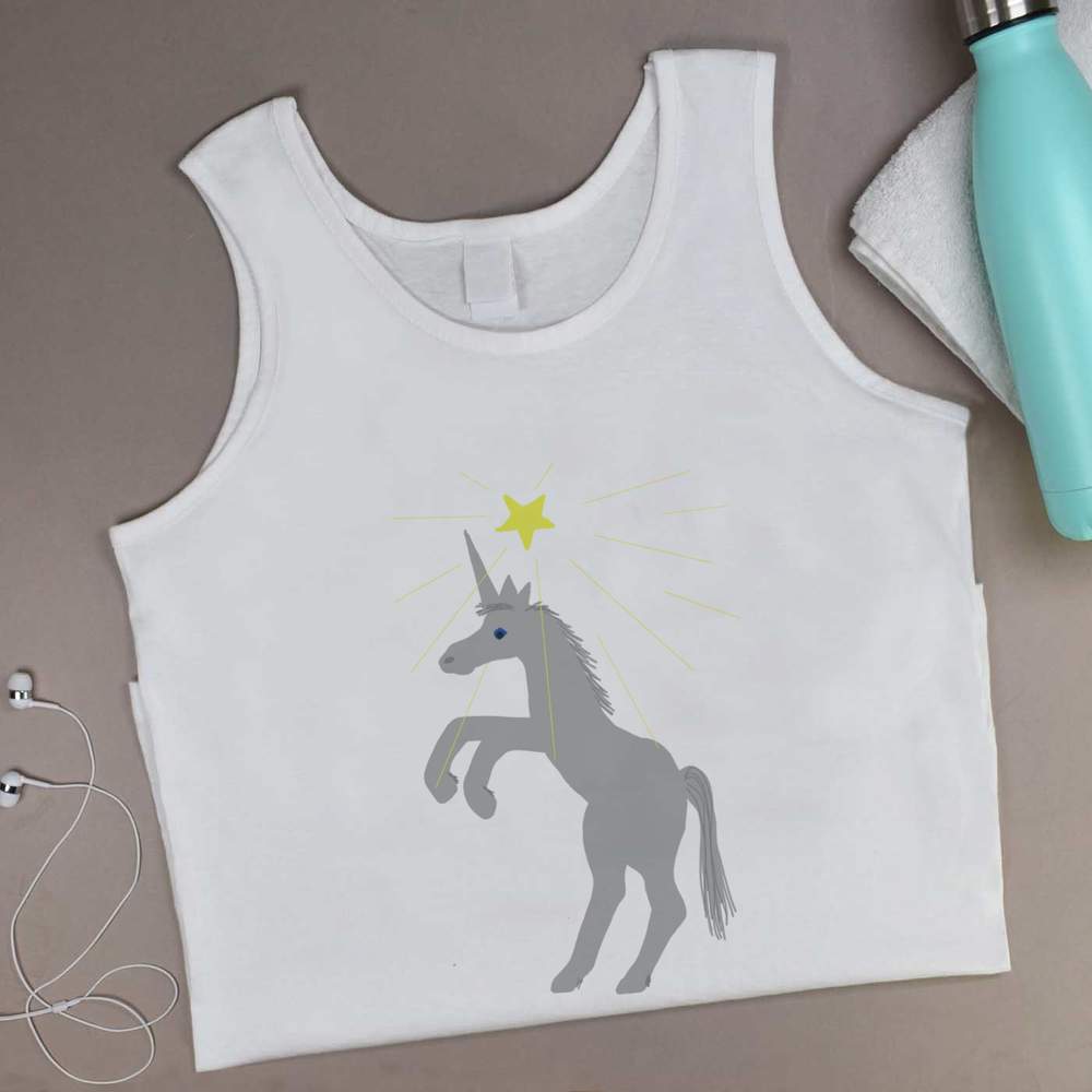 'Unicorn And A  Shooting Star' Adult Vest / Tank Top (AV048869)