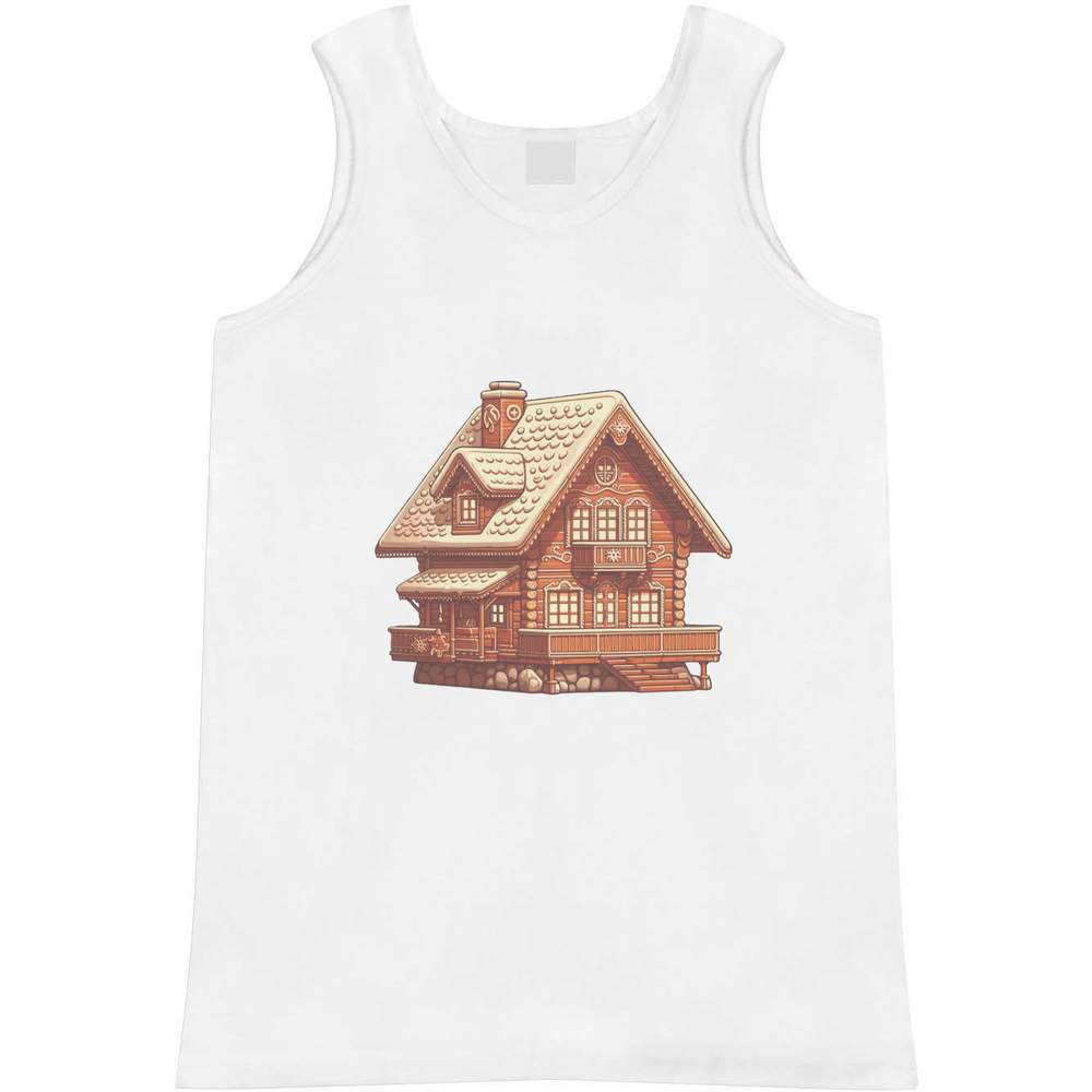 'Gingerbread Swiss Chalet' Adult Vest / Tank Top (AV049590)