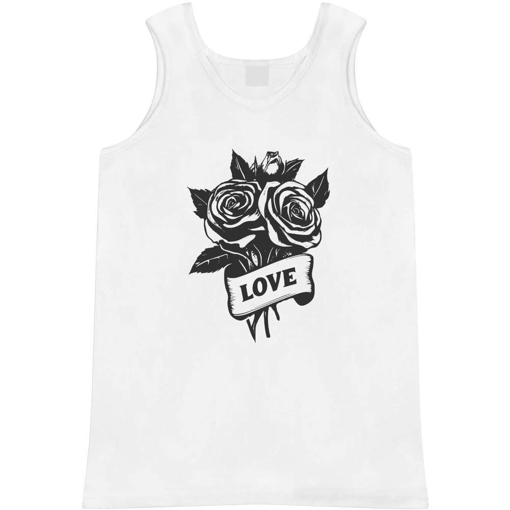 'Love with Roses' Adult Vest / Tank Top (AV052028)