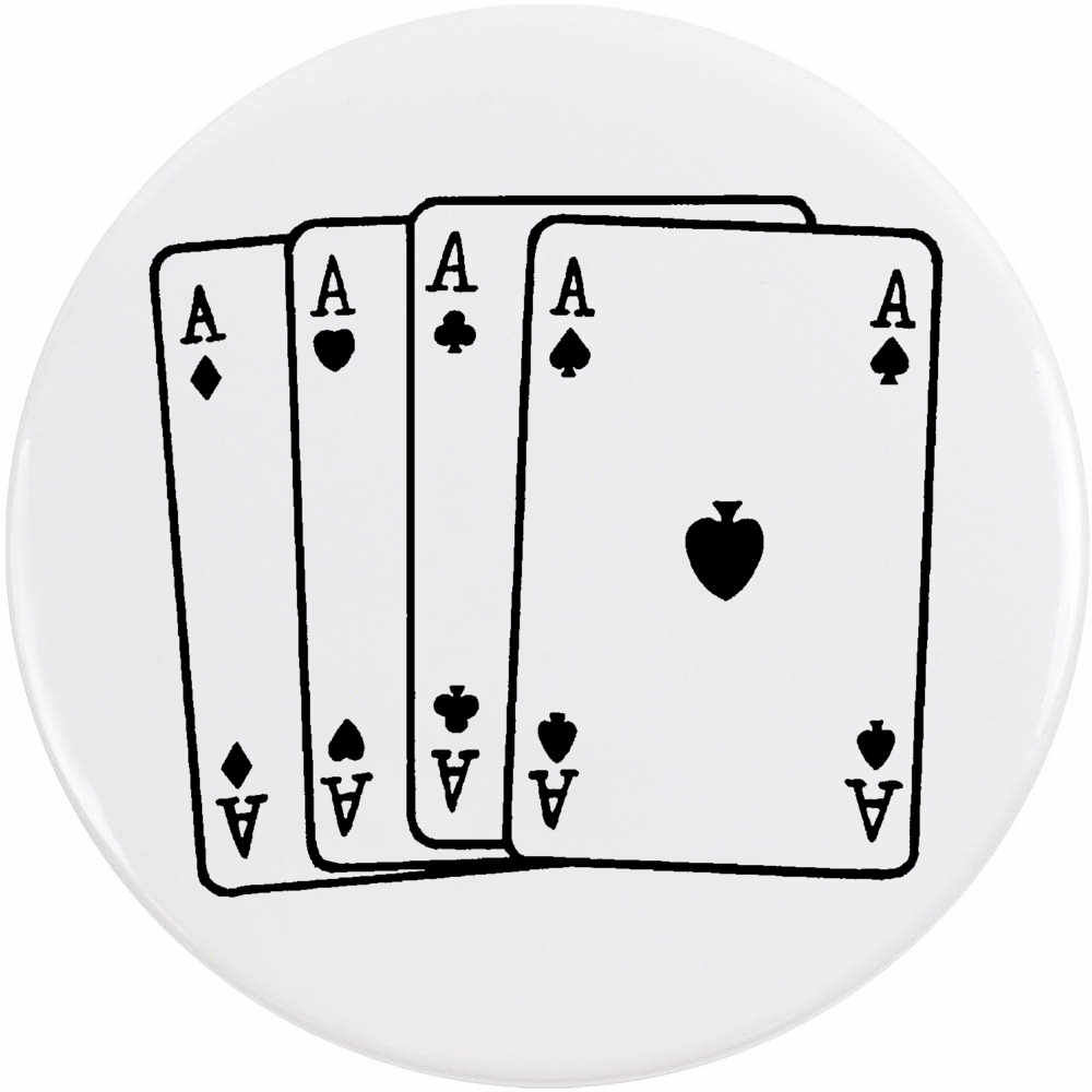 'Ace Playing Cards' Button Pin Badges (BB017225)