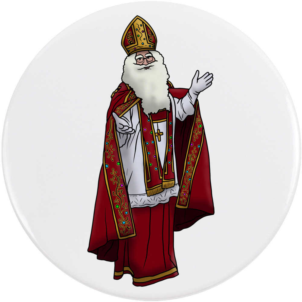 'St. Nicholas' Button Pin Badges (BB036235)