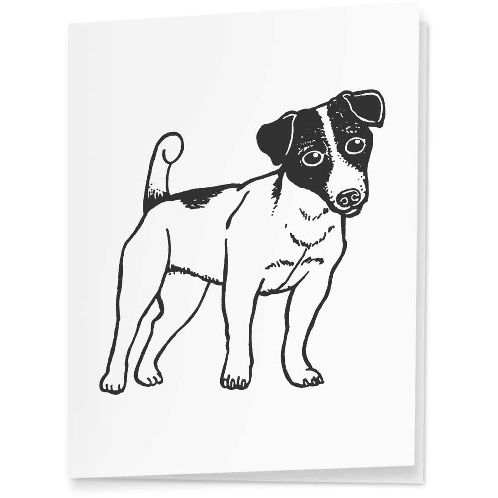 Jack Russell Gift Wrap. Large or Small Gift Wrapping Paper Matching Gift  Tag if Required. STANDARD SIZE 50cm X 70cm-or A3 