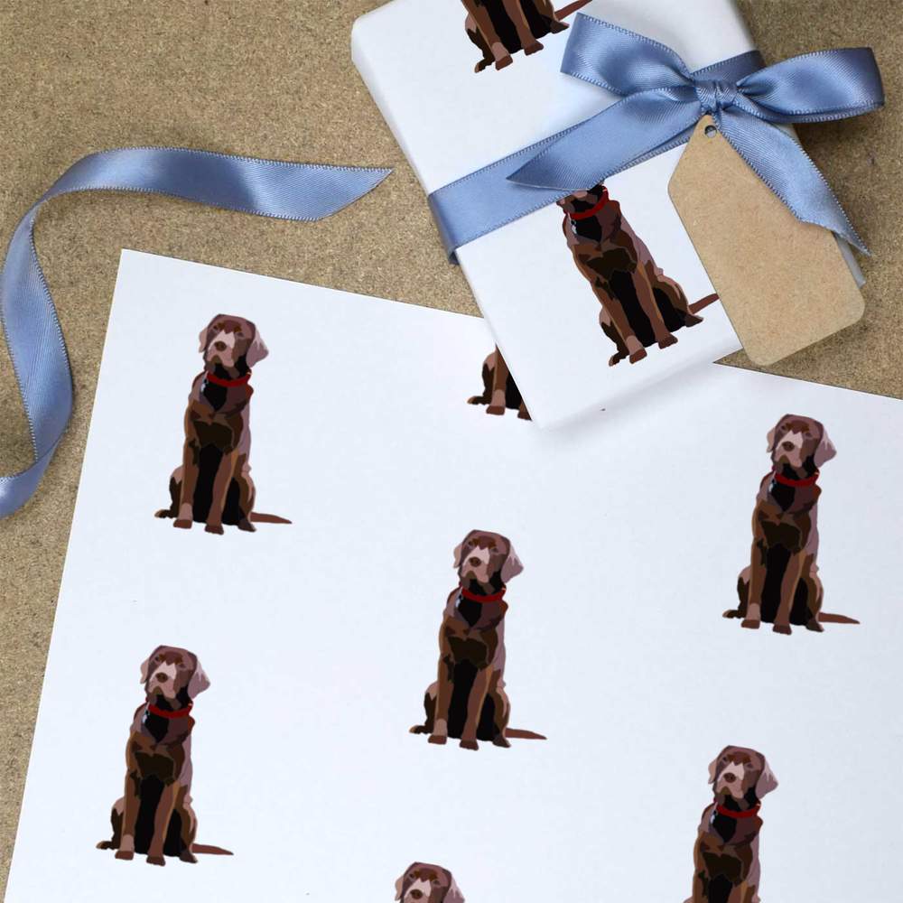 Labrador discount wrapping paper