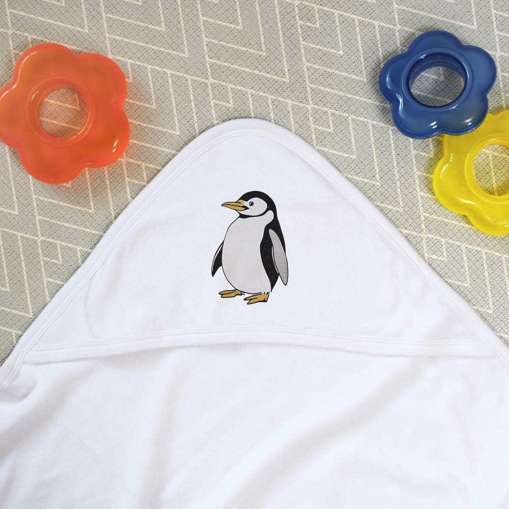 Penguin baby hooded online towel