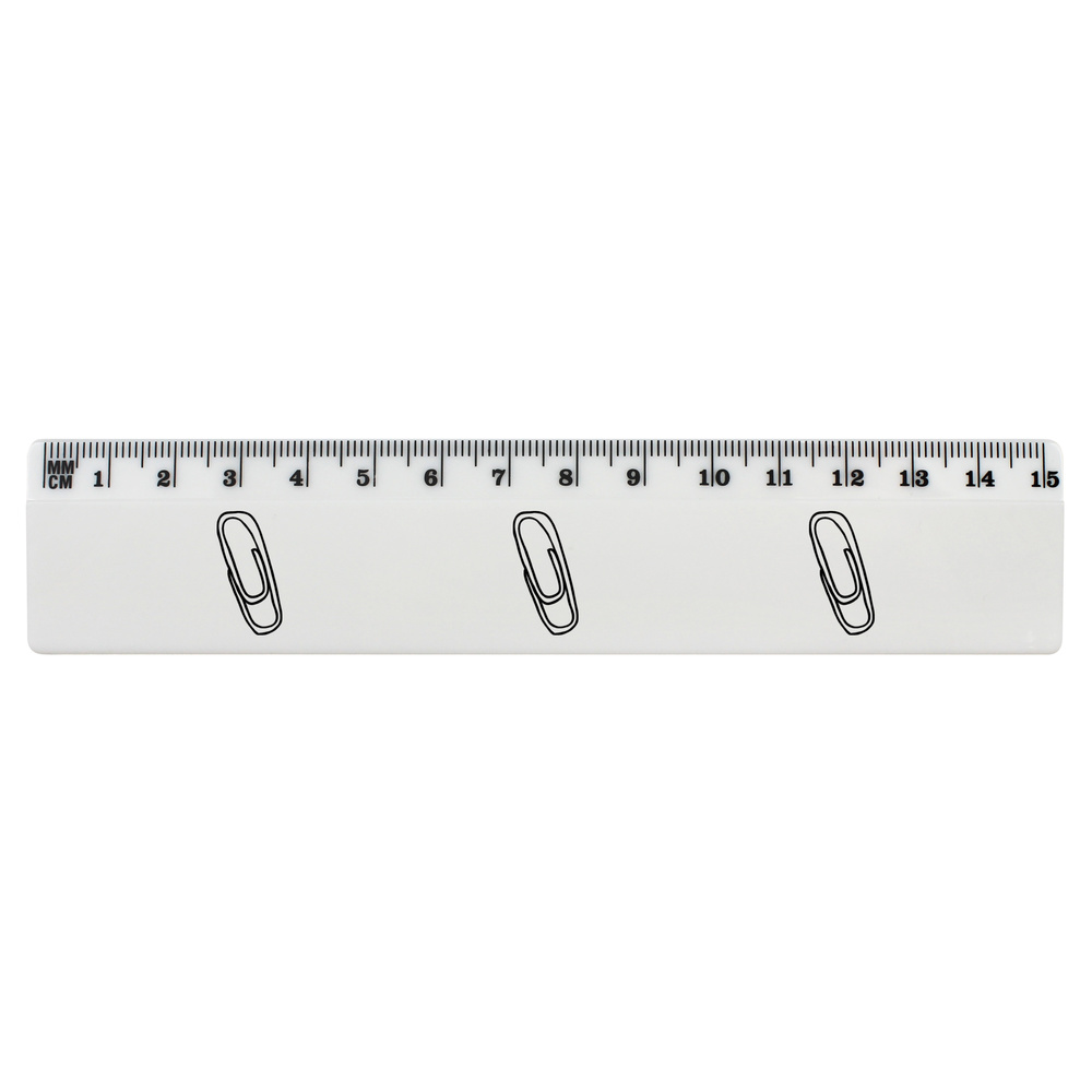 paper clip white plastic ruler rl011777 ebay