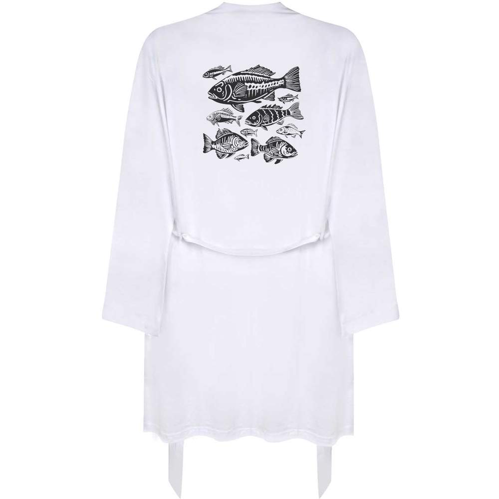 'School of Fish' Adult Dressing Robe / Gown (RO043708)