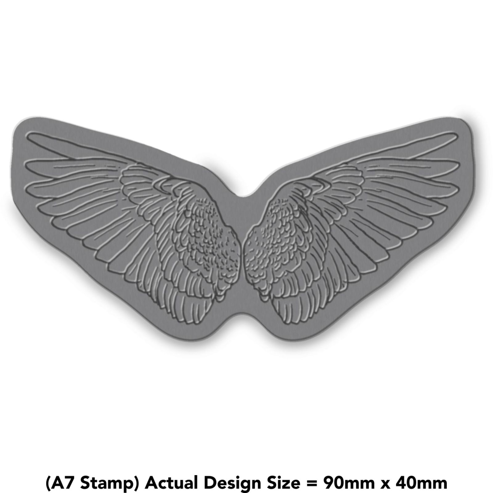 Angel Wings Unmounted Rubber Stamp RS029728