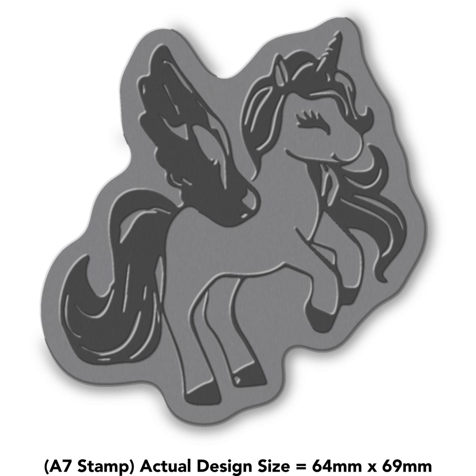 'UNICORN WITH WINGS' Unmounted Rubber Stamp (RS046960) £5.99 - PicClick UK