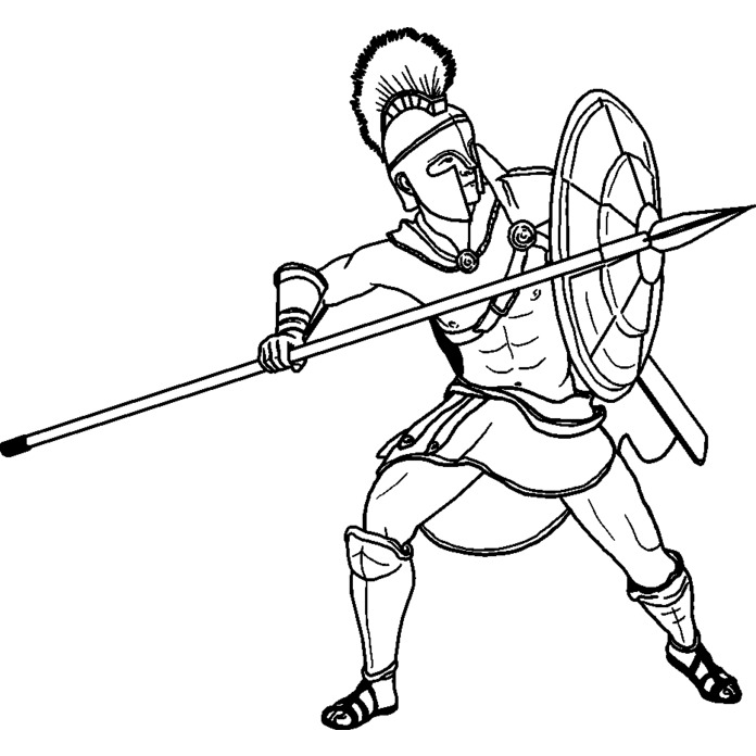 Spartan Warrior Unmounted Rubber Stamp RS029552 eBay