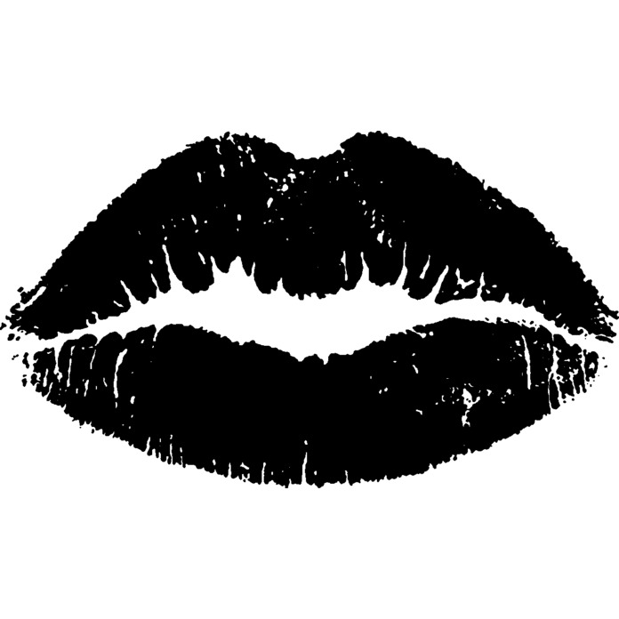 Lipstick Kiss Unmounted Rubber Stamp RS029863