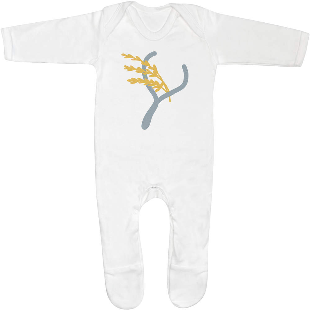 'Blessed With a Good Harvest of Corn' Baby Sleepsuits (SS044802)