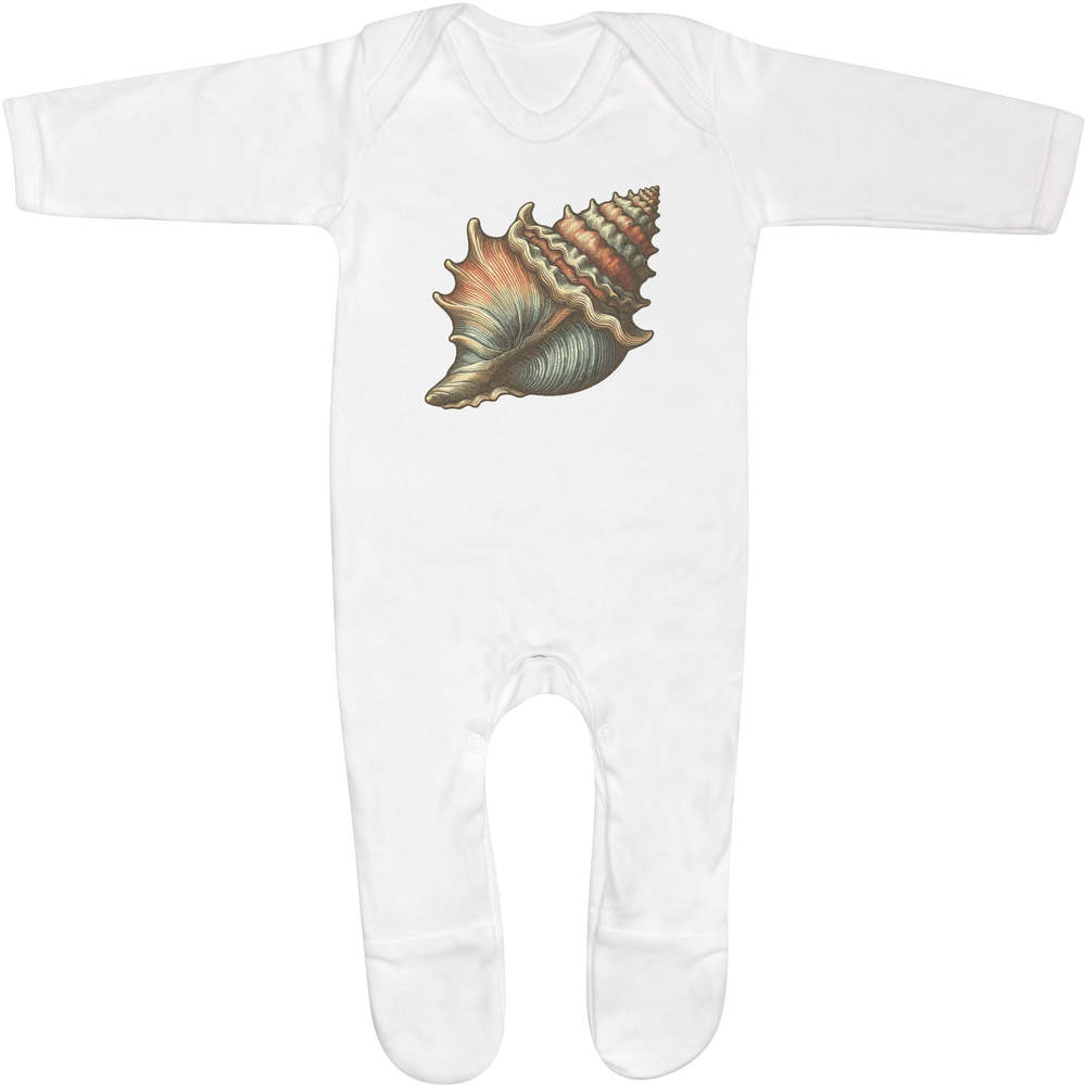 'Sea Shell' Baby Romper Jumpsuits / Sleep suits (SS049705)