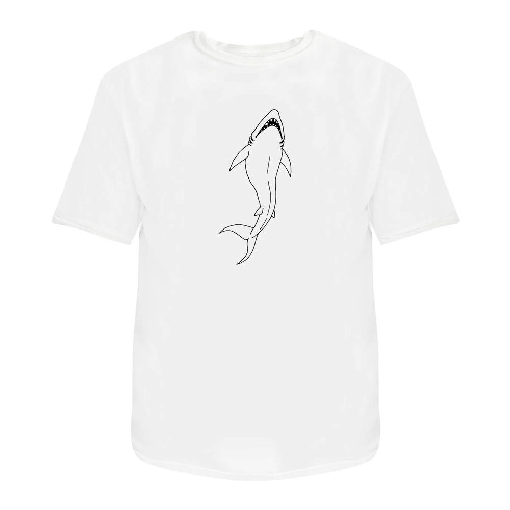 Wilder Haifisch' Baumwoll-T-Shirts für Herren / Damen (TA010264