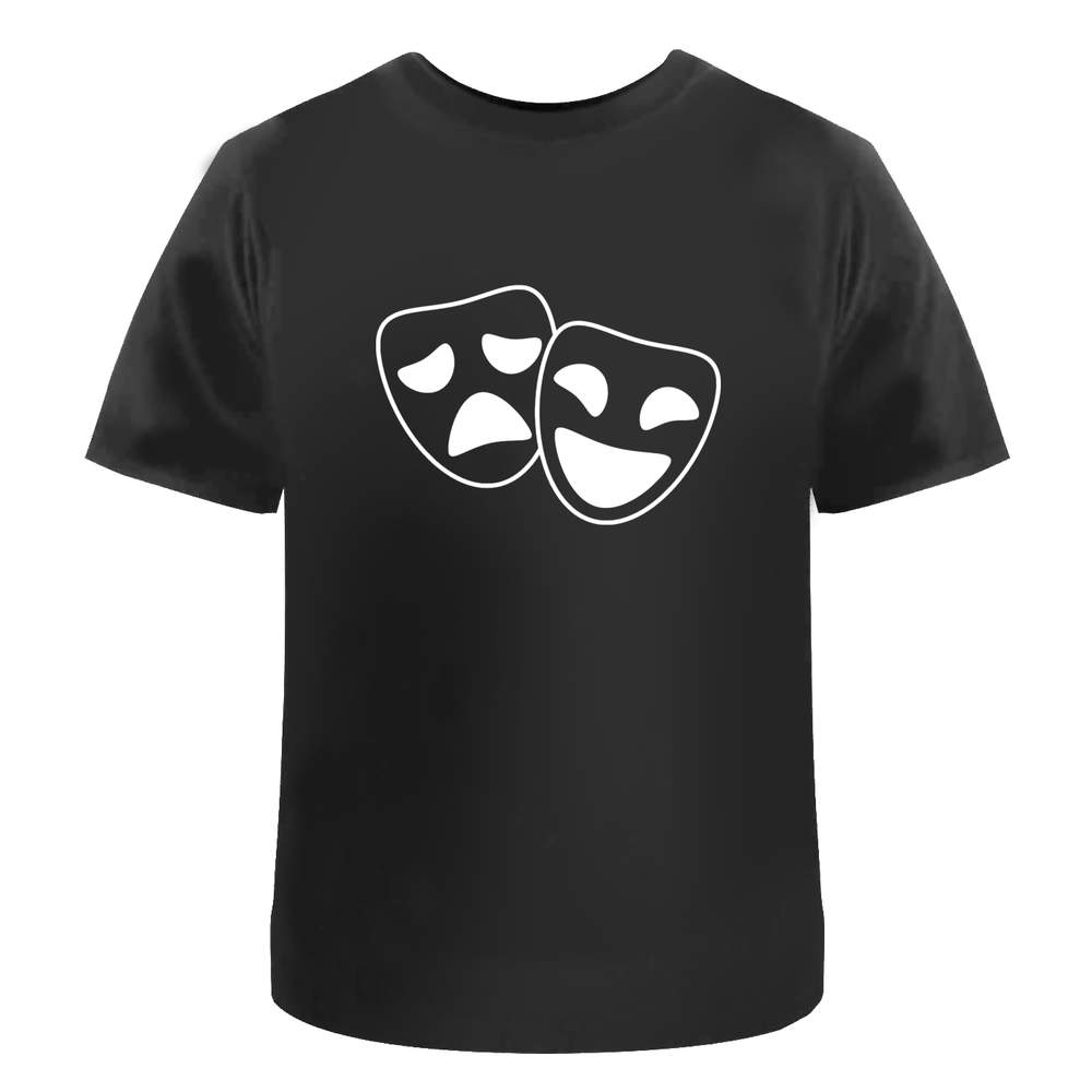 'Comedy & Tragedy Masks' Men's / Women's Cotton T-Shirts (TA017139)