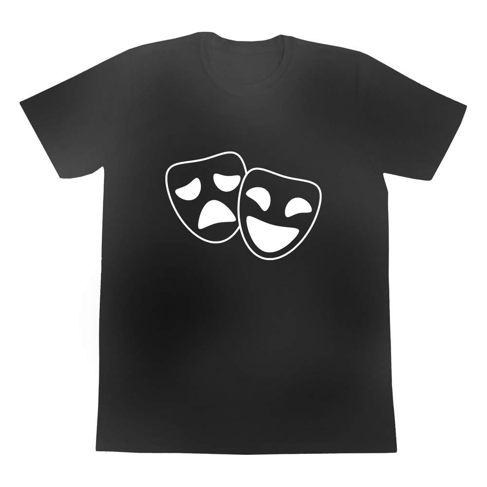 'Comedy & Tragedy Masks' Men's / Women's Cotton T-Shirts (TA017139)