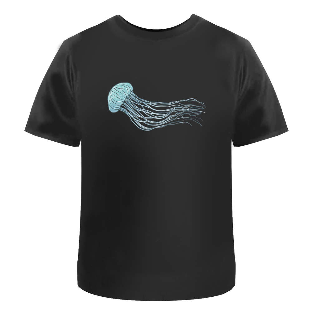 'Blue Swimming Jellyfish' Men's / Women's Cotton T-Shirts (TA030599)