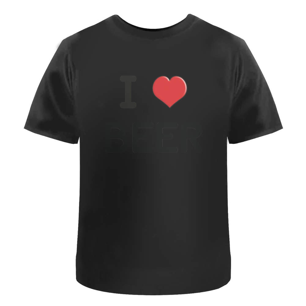 'I Love Beer' Men's / Women's Cotton T-Shirts (TA033289)