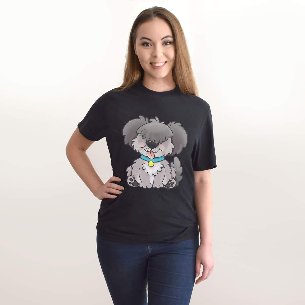 'Old English Sheepdog Puppy' Men's / Women's Cotton T-Shirts (TA048075)