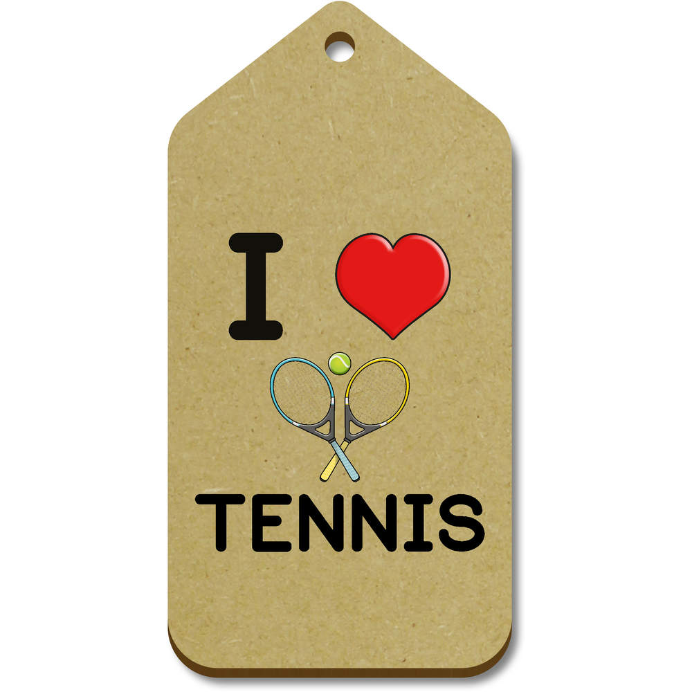 'I Love Tennis' Tags (TG034046)