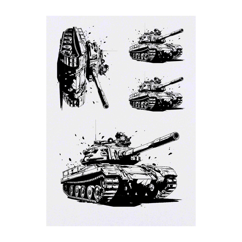 War Tank' Temporary Tattoos (TO040017) | eBay