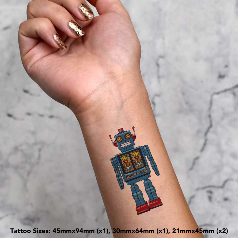 Qoo10 - New Fashion Man 3D Tattoo Robot Arm Waterproof Temporary Tattoo  Sticke... : Women's Clothing