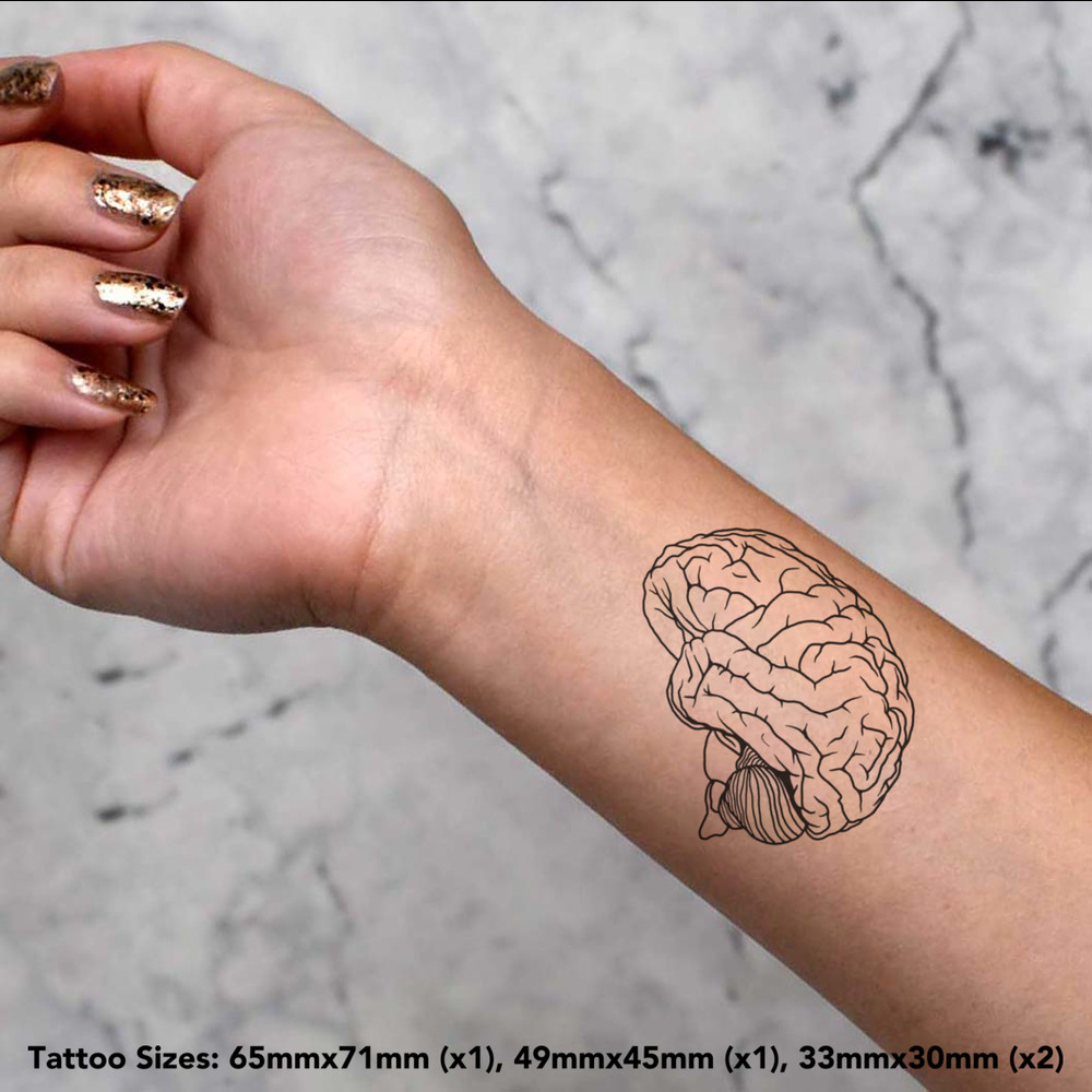minimalist brain and heart tattoo - Google Search | Brain tattoo, Brain  art, Anatomy tattoo