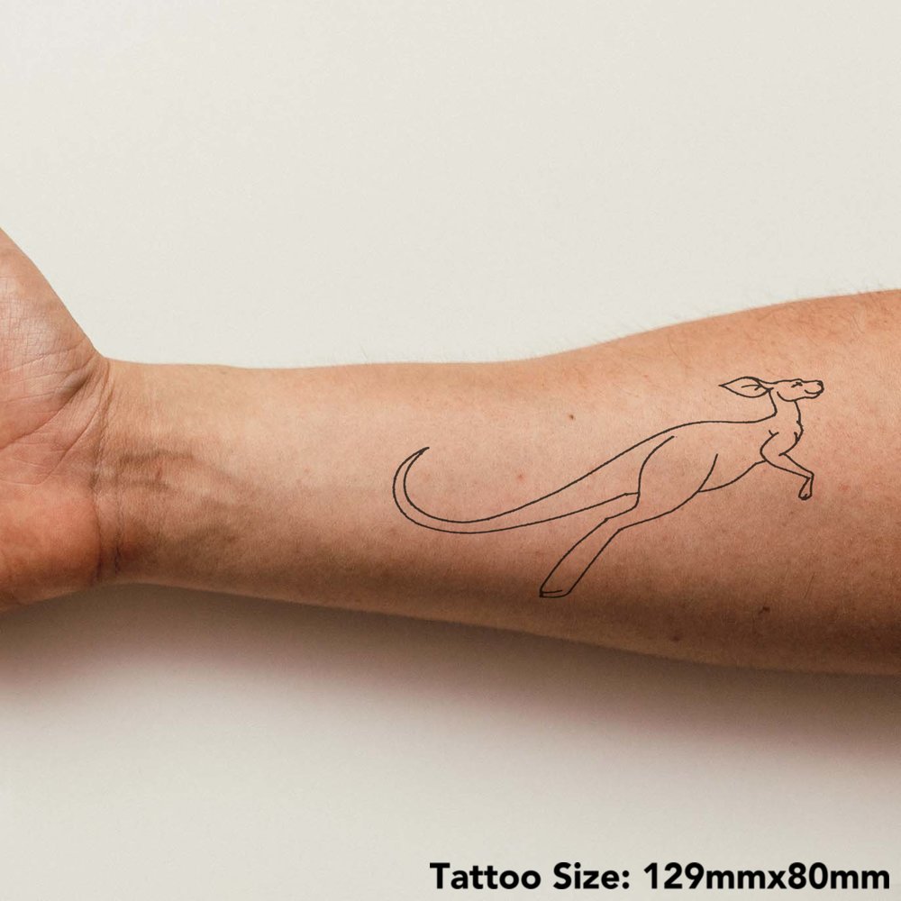 Kangaroo Tattoo Illustrations & Vectors