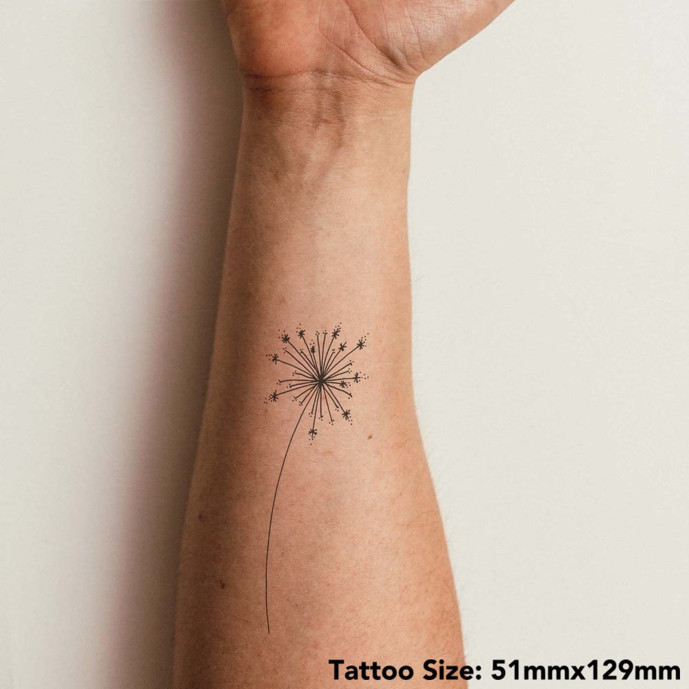 Minimalist Dandelion Tattoo | Tat2o
