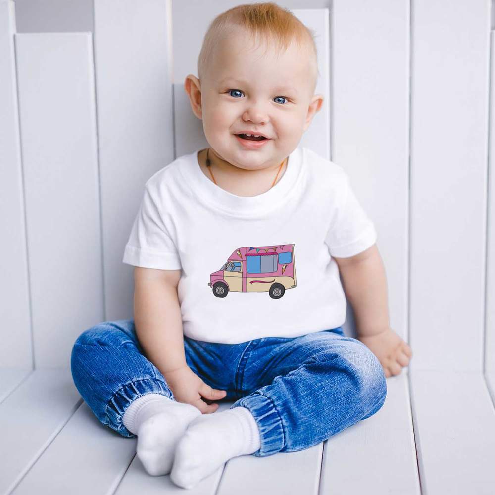 Ice Cream Van' Children's / Kid's Cotton T-Shirts (TS025754) | eBay