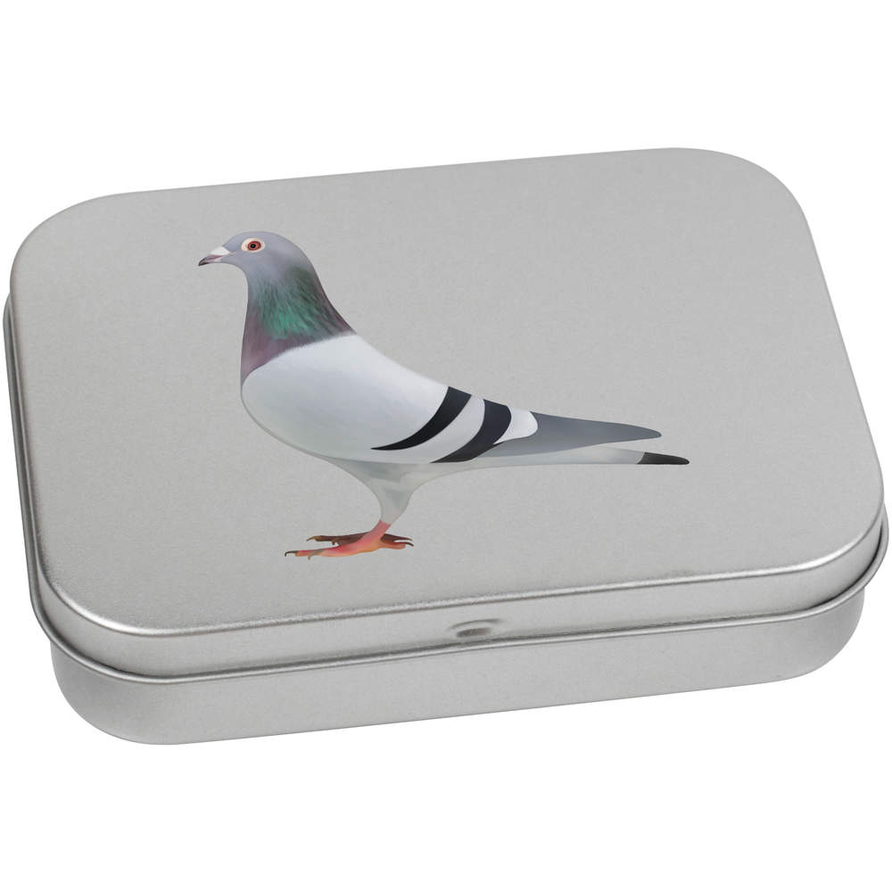 'Pigeon' Metal Hinged Tin / Storage Box (TT024195)