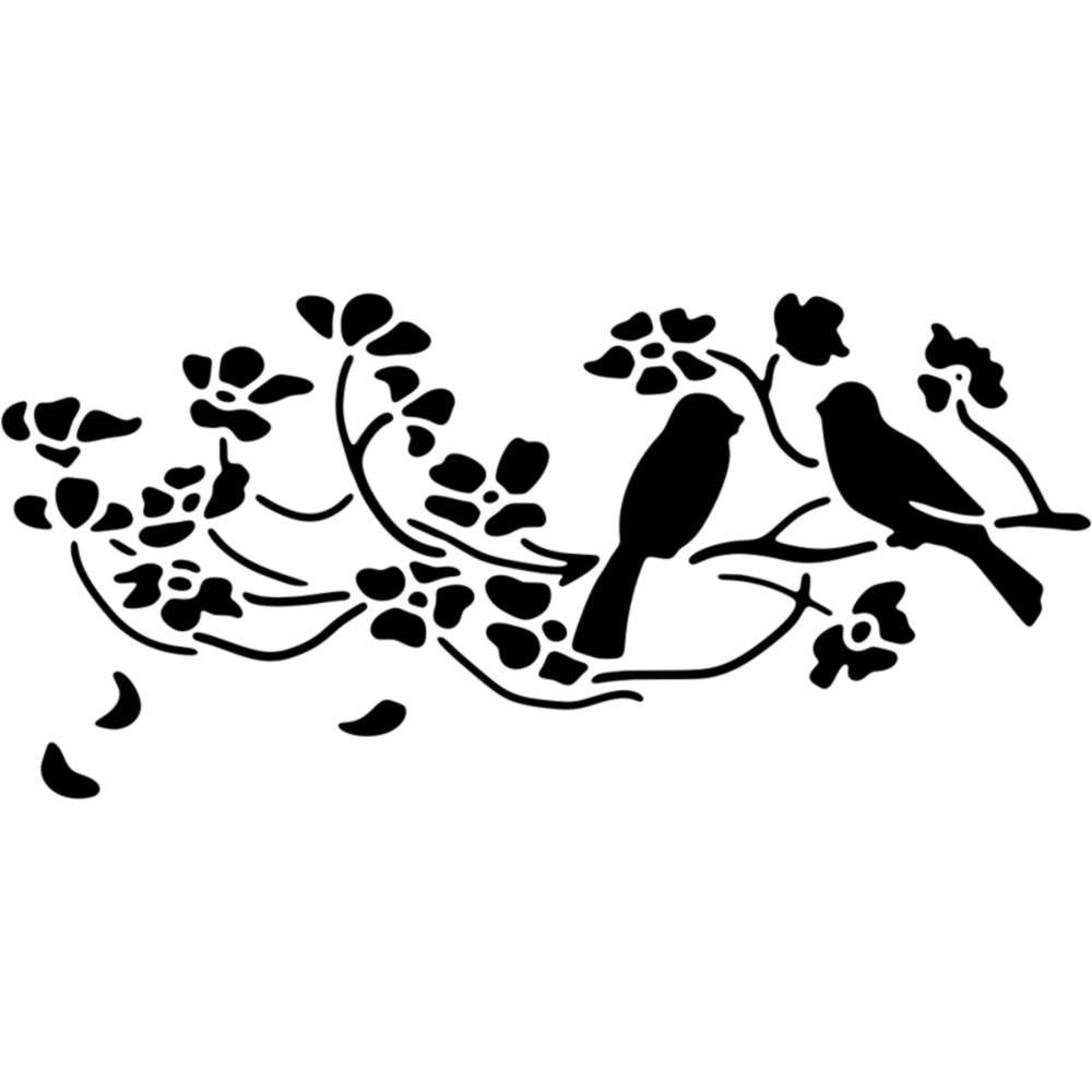 'Birds On A Branch' Wall Stencils / Templates (WS017515) | eBay