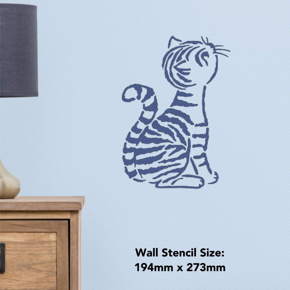 A4 'cat' Wall Stencil   Template (ws00004465)