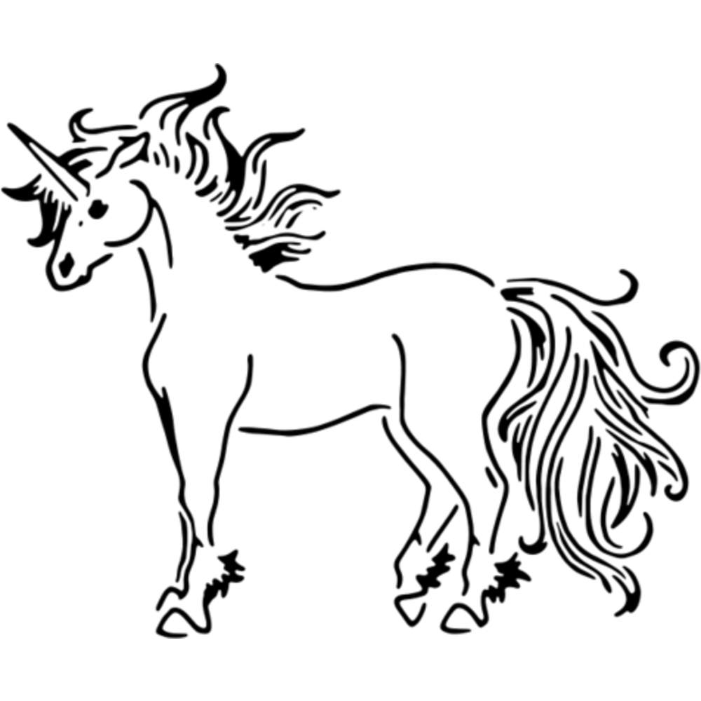 unicorn wall stencils templates ws004926 ebay