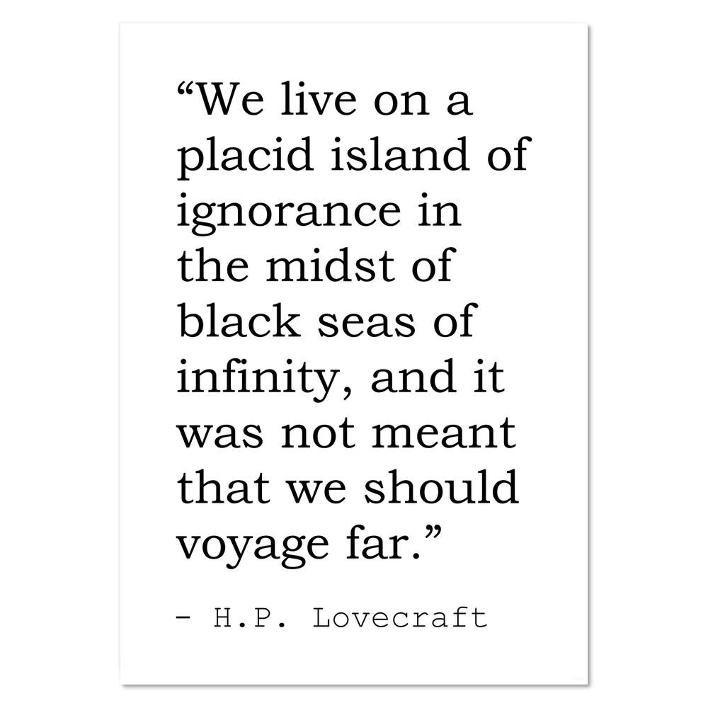 H.P. Lovecraft Quote Wall Posters / Prints (PP447260) | eBay